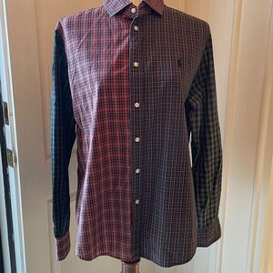 Ralph Lauren Red and Green Plaid Button Down Shirt